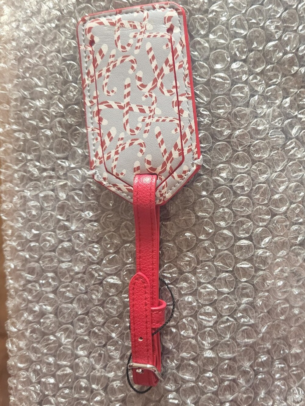 New VERA BRADLEY christmas Holiday Candy Cane Luggage Tag